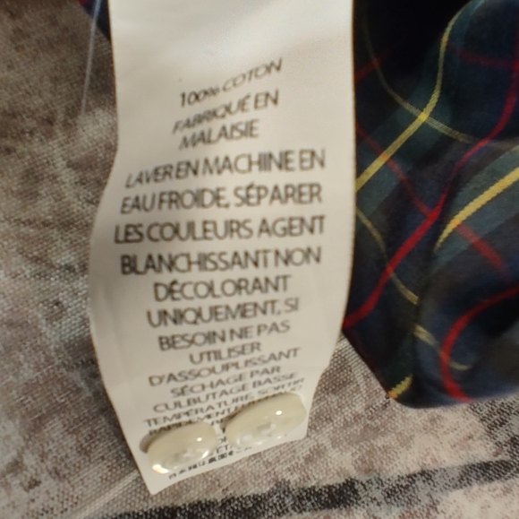 L.L. Bean Womens "Wrinkle Resistant" Celtic Plaid Button Down L - Picture 4 of 15